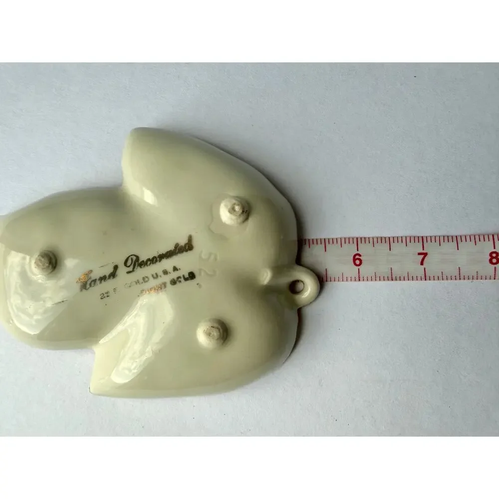 Vintage White Ceramic Leaf Dish 5
